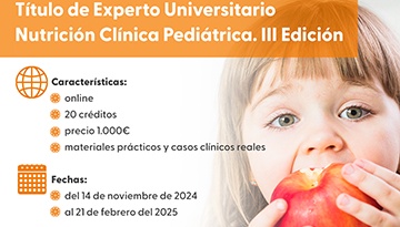 Grupo IHP y la Universidad Pablo de Olavide lanzan la III edición del posgrado de Nutrición Clínica Pediátrica
